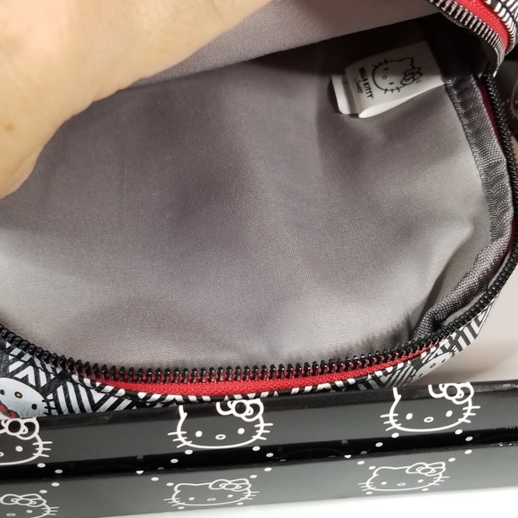 Hello Kitty Mini Backpack Purse Black & White Sanrio New in Box - Picture 6 of 8